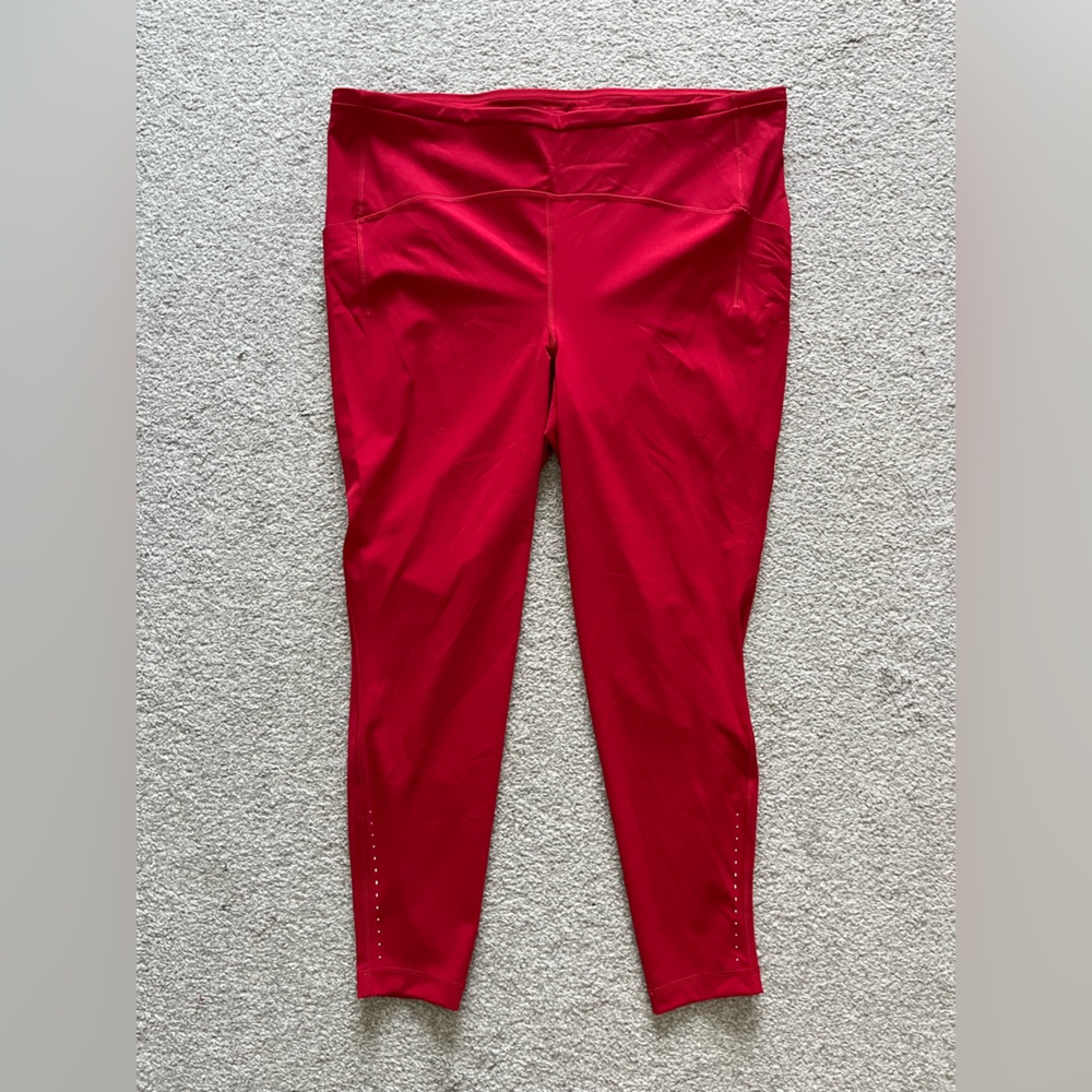 NWOT Lululemon Full Length Leggings in Red Size 20 - Picture 3 of 6